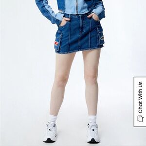 PacSun Blue Denim Skirt